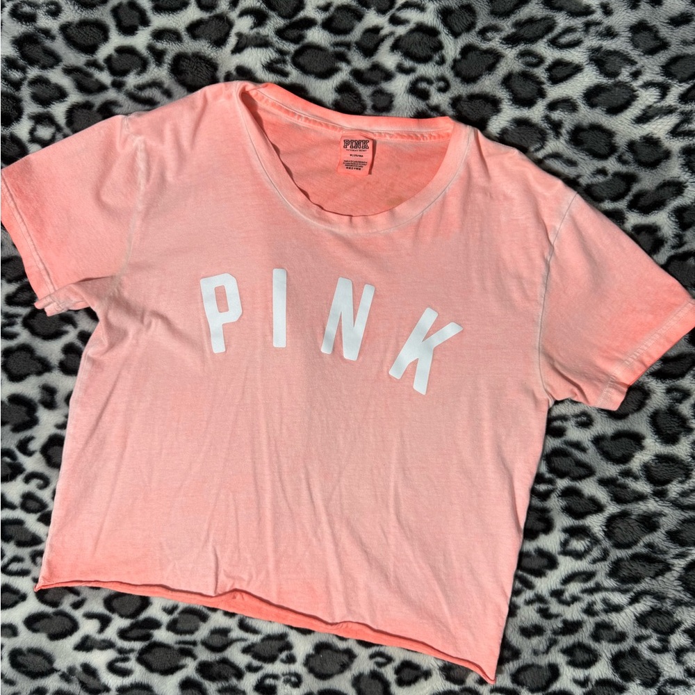 PINK Victoria's Secret women’s Shirt - Light Pink crop top